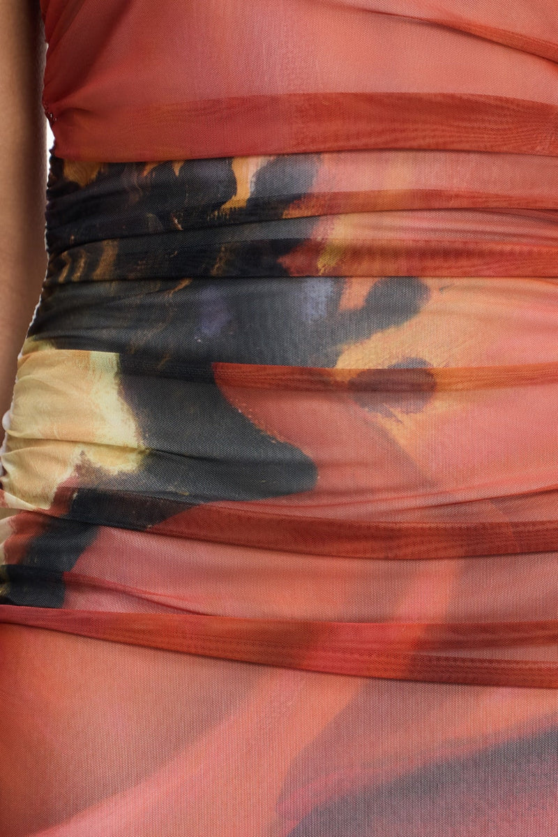Significant Other - Sura Strapless Dress - Poppy Botanic