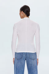 Pistola - Dara Long Sleeve Funnel Neck Top - Ecru