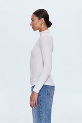 Pistola - Dara Long Sleeve Funnel Neck Top - Ecru