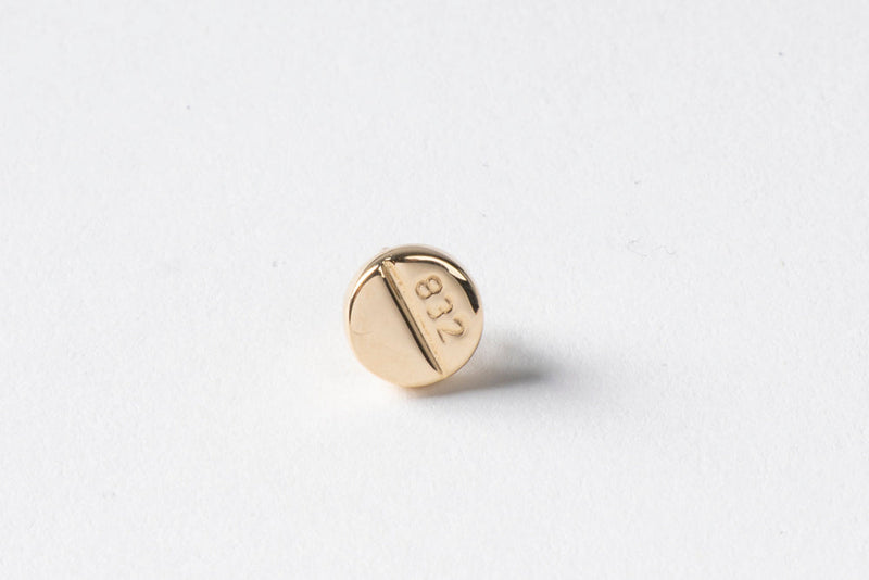 Gold Benzo Stud Earrings
