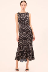 MISA Los Angeles - Patricia Dress - Stranded Pearls Satin