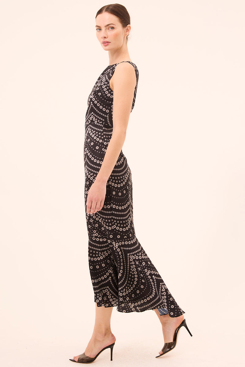 MISA Los Angeles - Patricia Dress - Stranded Pearls Satin