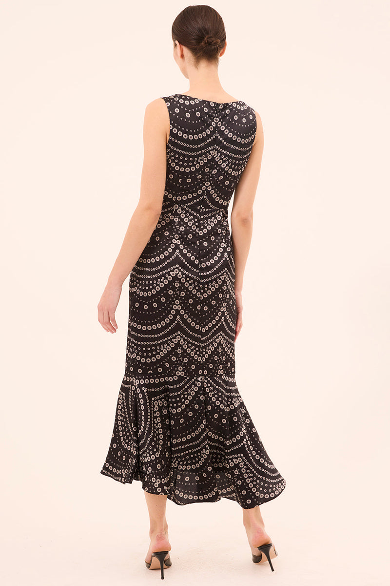 MISA Los Angeles - Patricia Dress - Stranded Pearls Satin