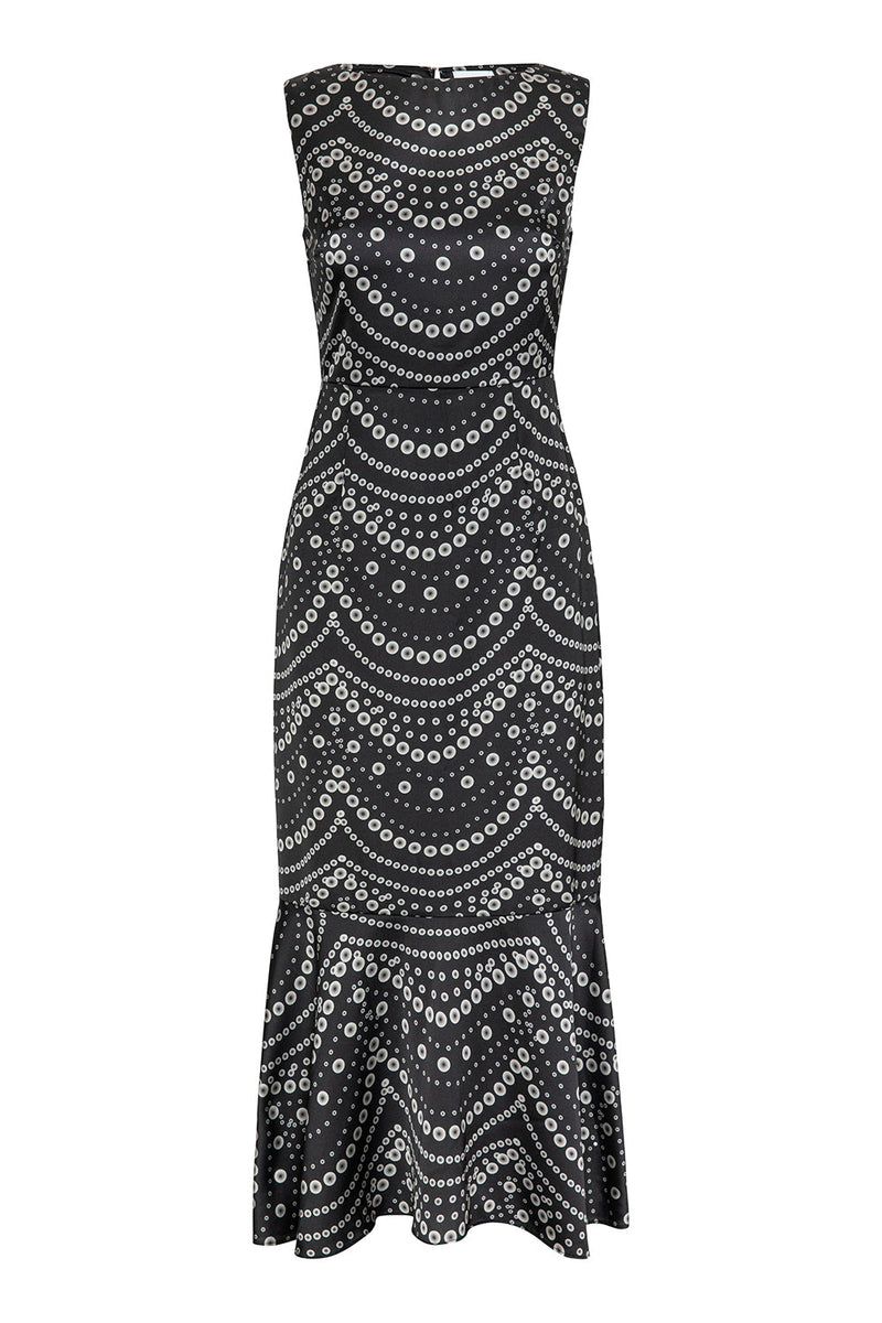 MISA Los Angeles - Patricia Dress - Stranded Pearls Satin