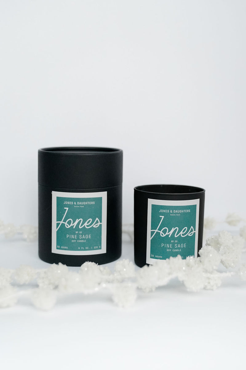 Jones & Daughters No. 3 Candle, Pine Sage