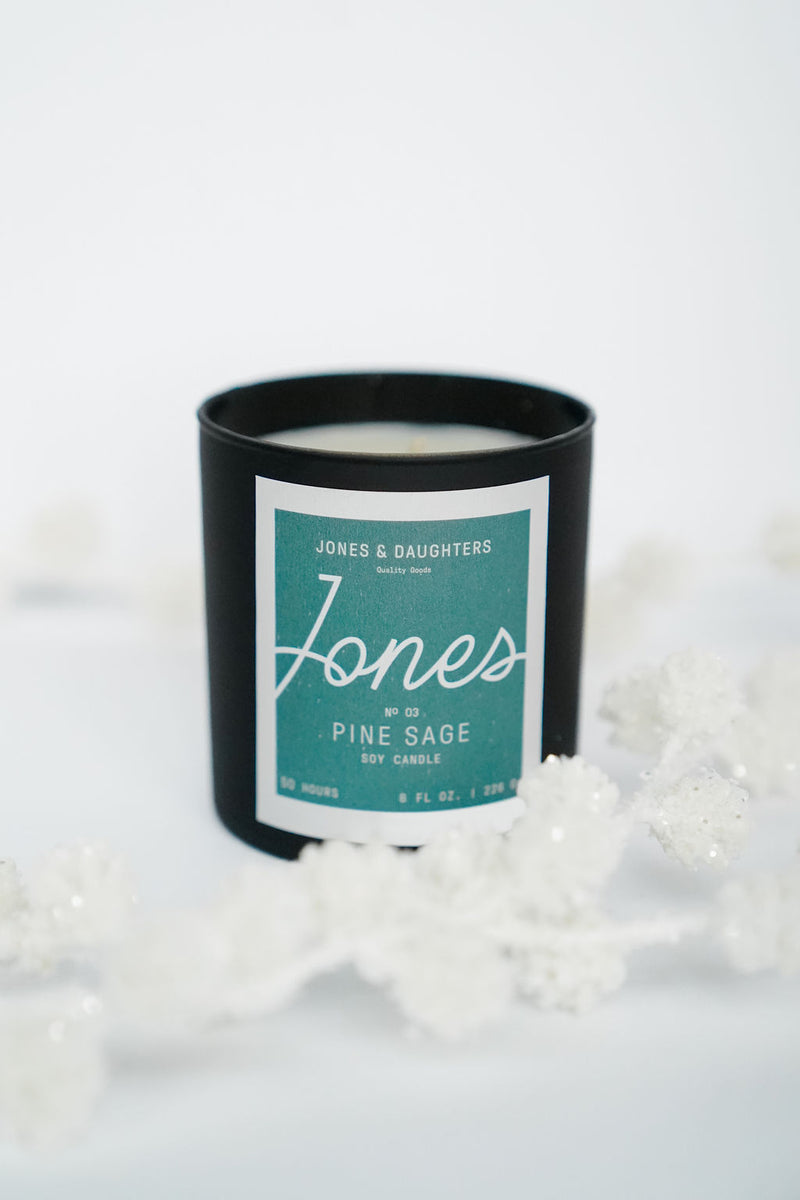 Jones & Daughters No. 3 Candle, Pine Sage