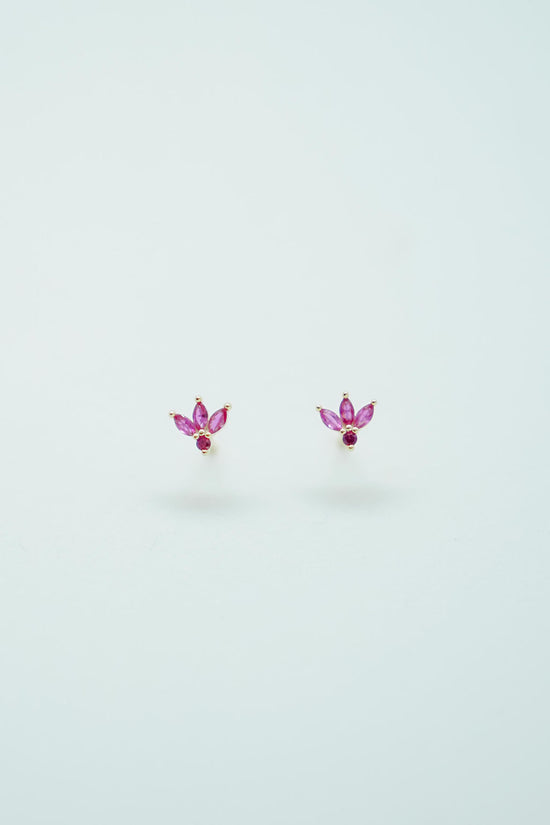Load image into Gallery viewer, Jane Pink Stud Earrings
