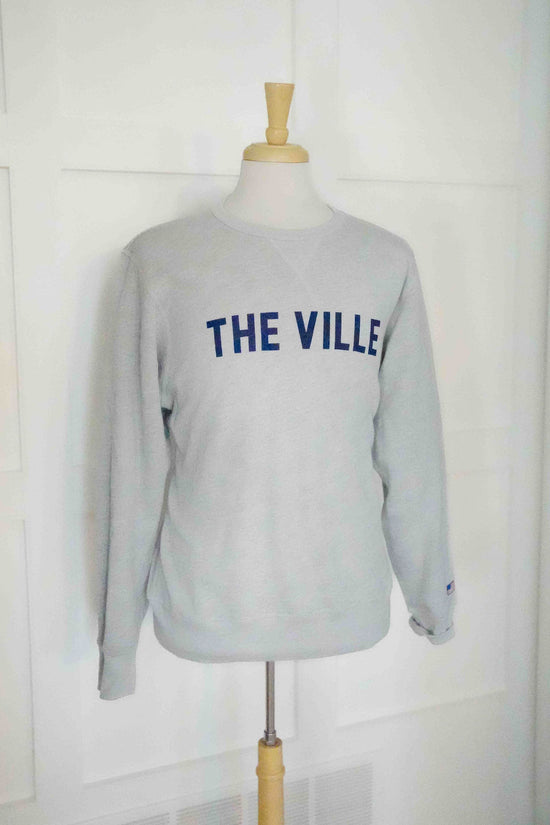 Load image into Gallery viewer, Grey Printed Ville Crew Neck Sweatshirt
