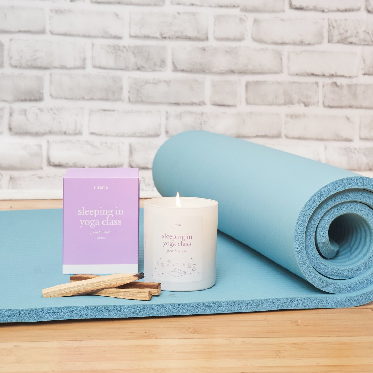Sleeping in Yoga Class Candle