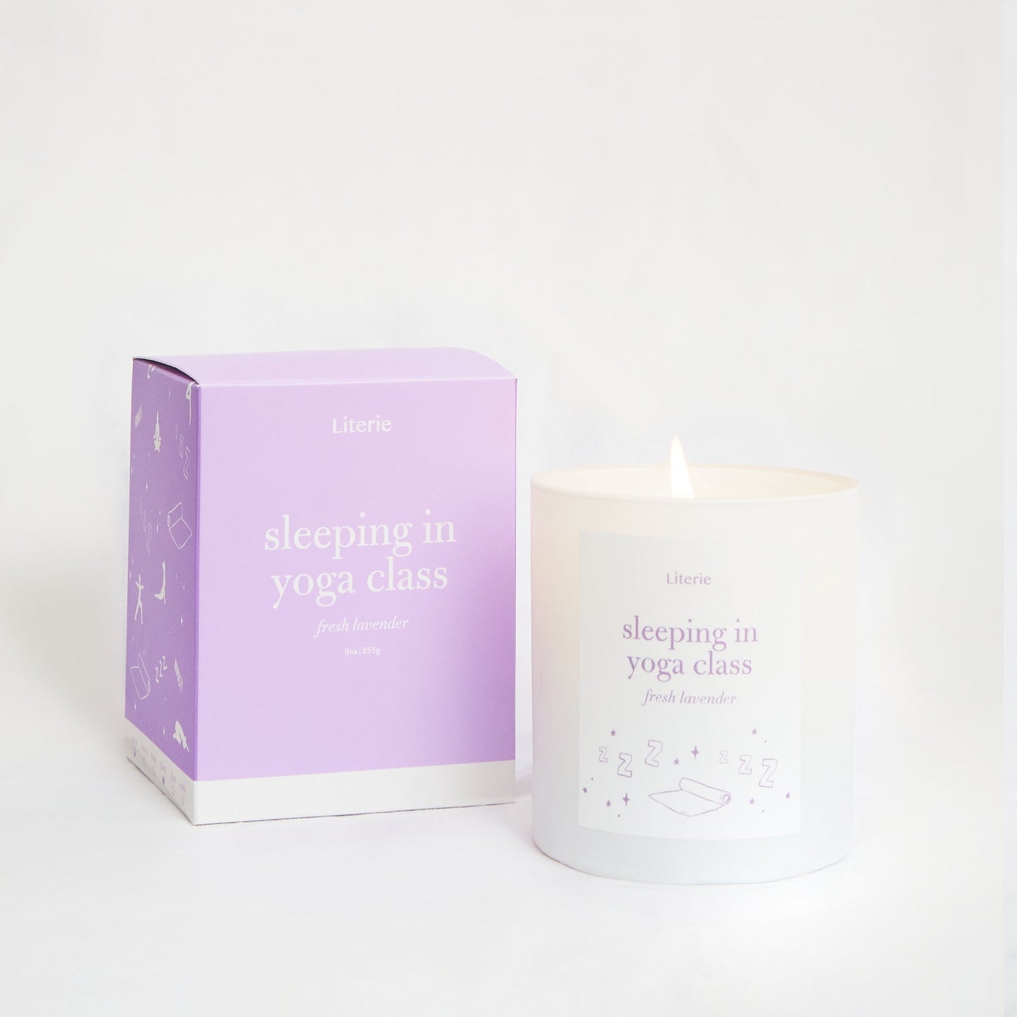 Sleeping in Yoga Class Candle