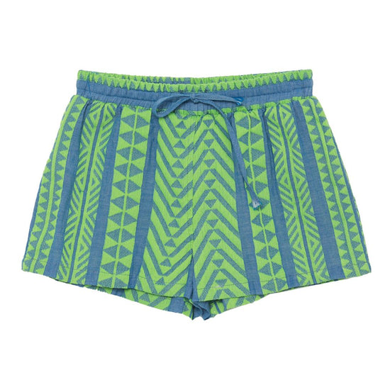 Evita Shorts, Green/Blue