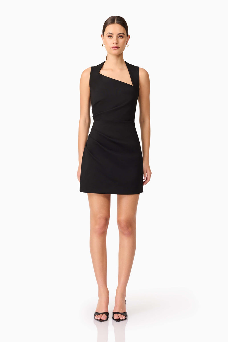Elliatt - Alina Asymmetrical Mini Dress - Black