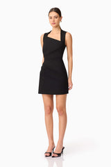 Elliatt - Alina Asymmetrical Mini Dress - Black