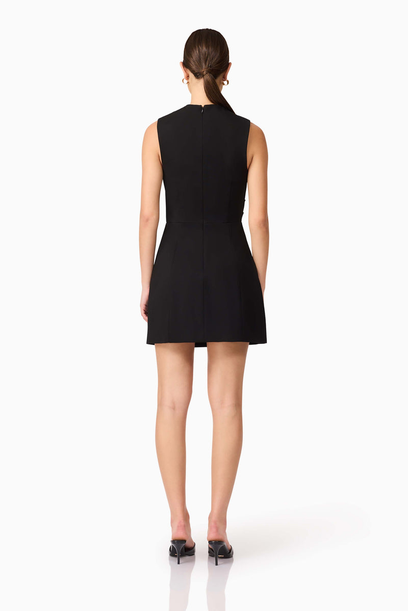 Elliatt - Alina Asymmetrical Mini Dress - Black