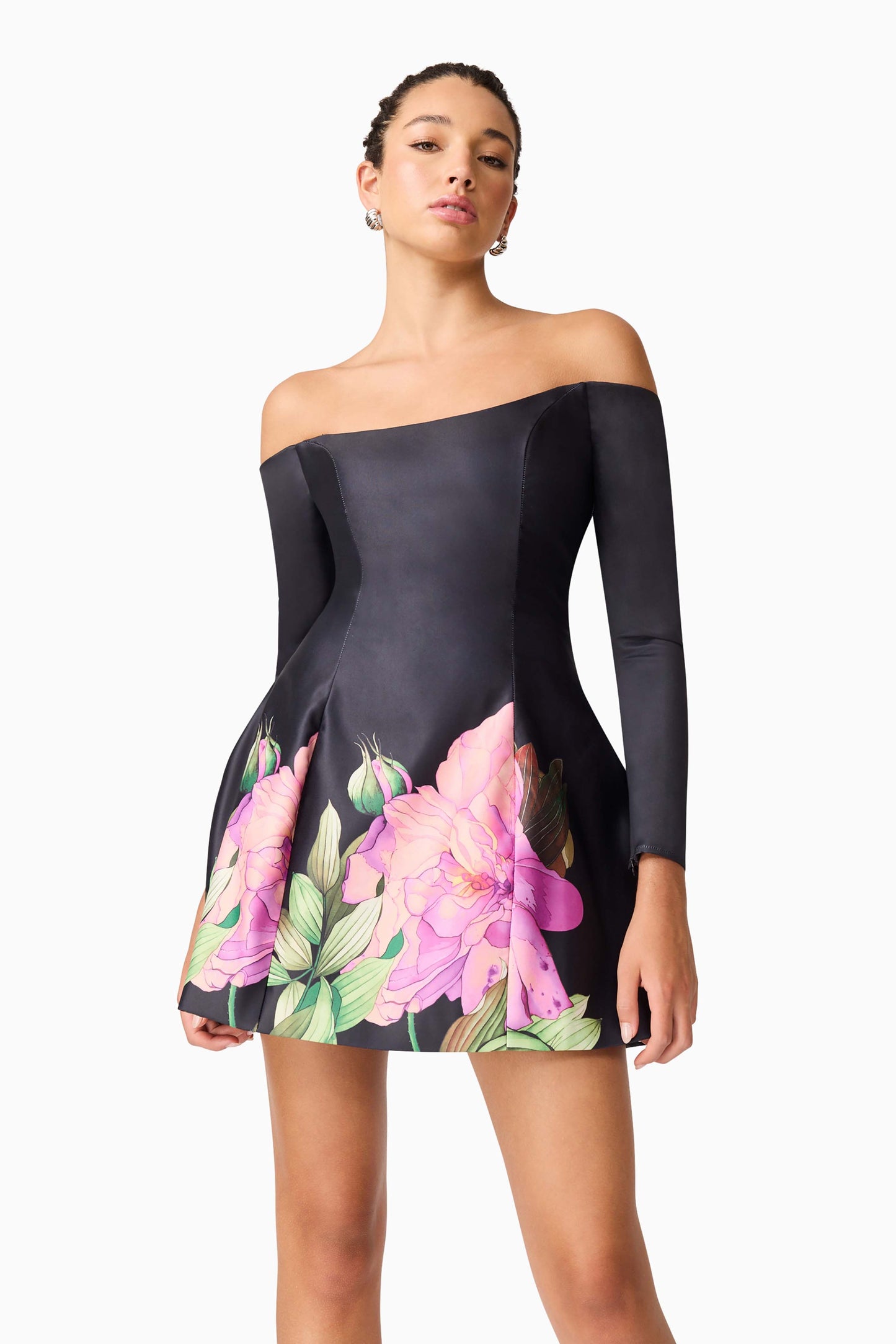 Elliatt - Azelie Off The Shoulder Mini Dress - Black