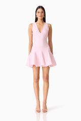 Elliatt - Marla V-Neck Mini Dress - Pink