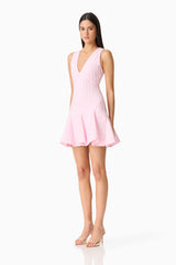 Elliatt - Marla V-Neck Mini Dress - Pink