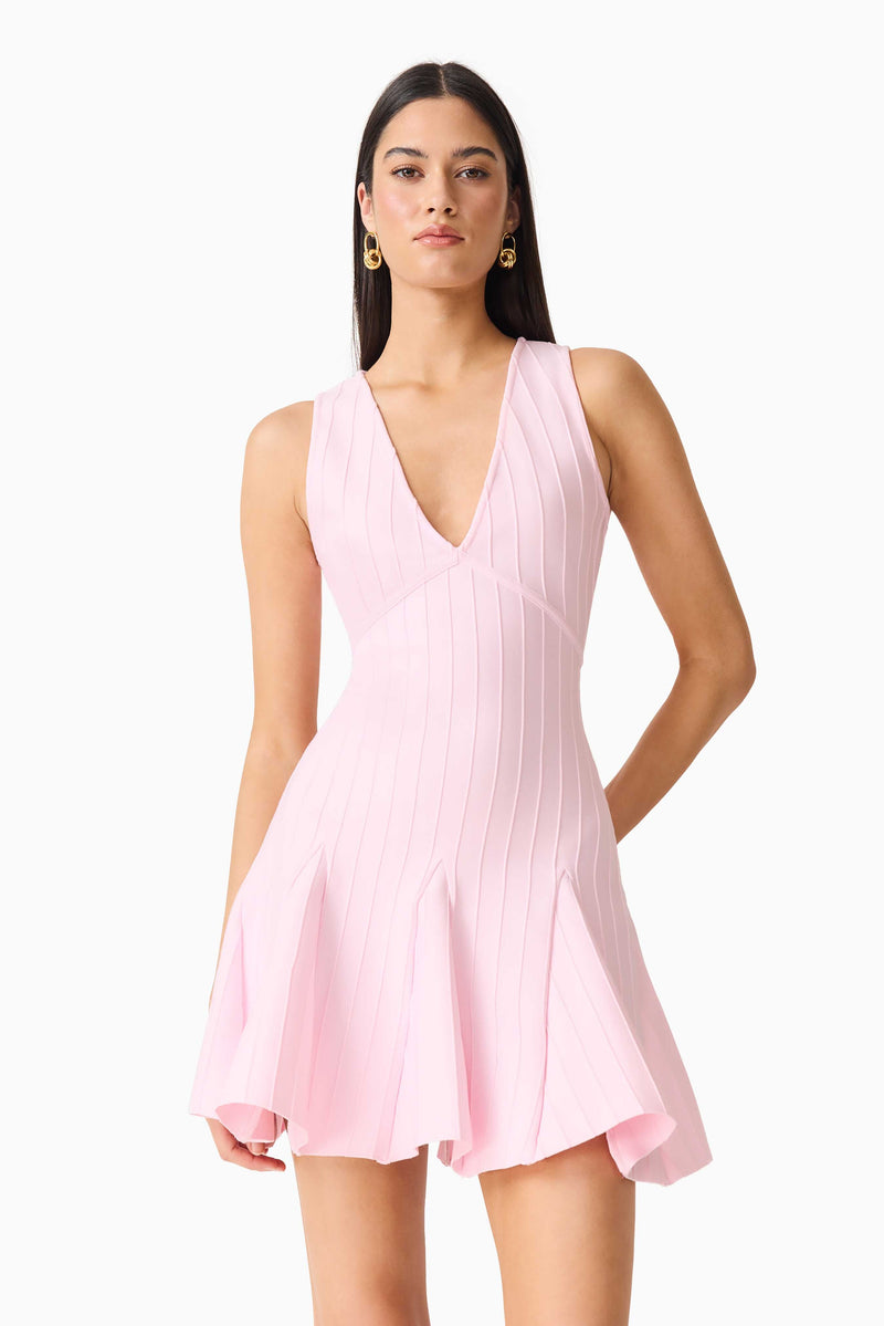 Elliatt - Marla V-Neck Mini Dress - Pink