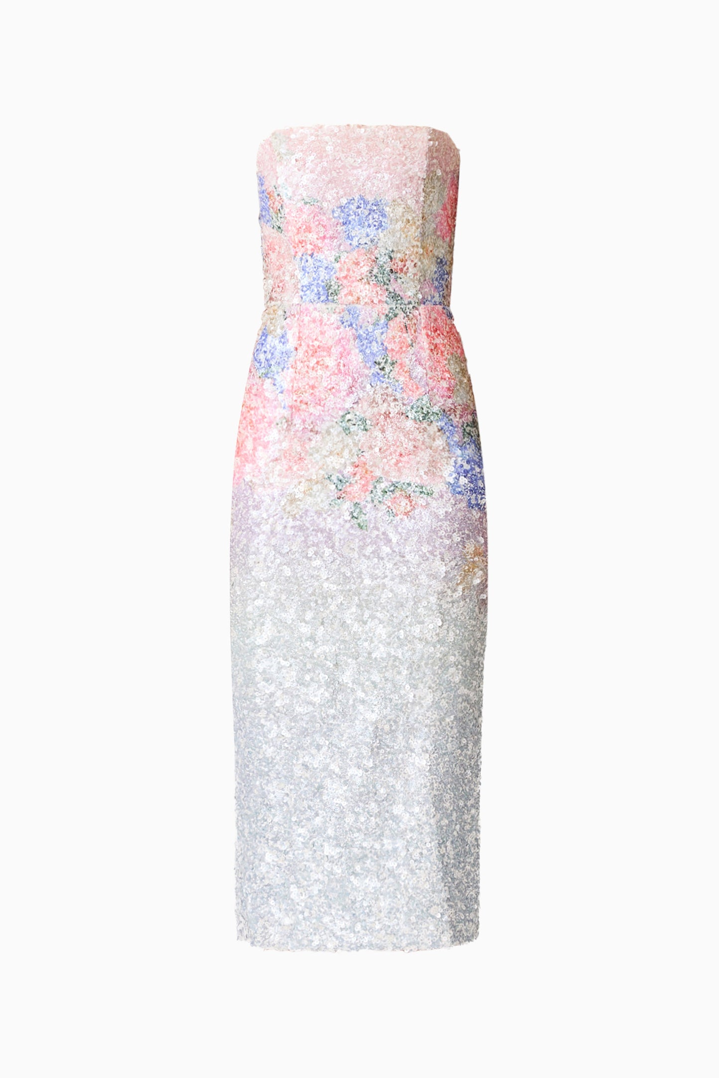 Elliatt - Lurea Strapless Midi Dress - Pink Floral