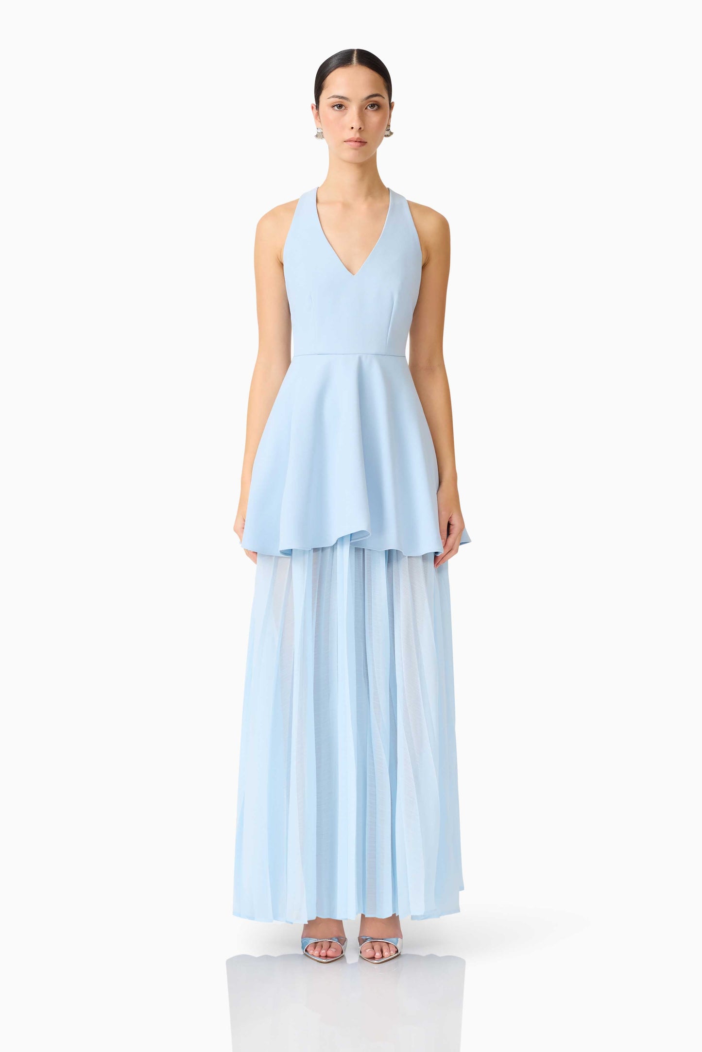 Elliatt - Anaya V-Neck Maxi Dress - Blue