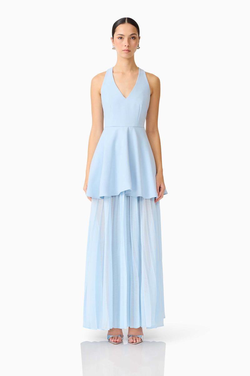 Elliatt - Anaya V-Neck Maxi Dress - Blue