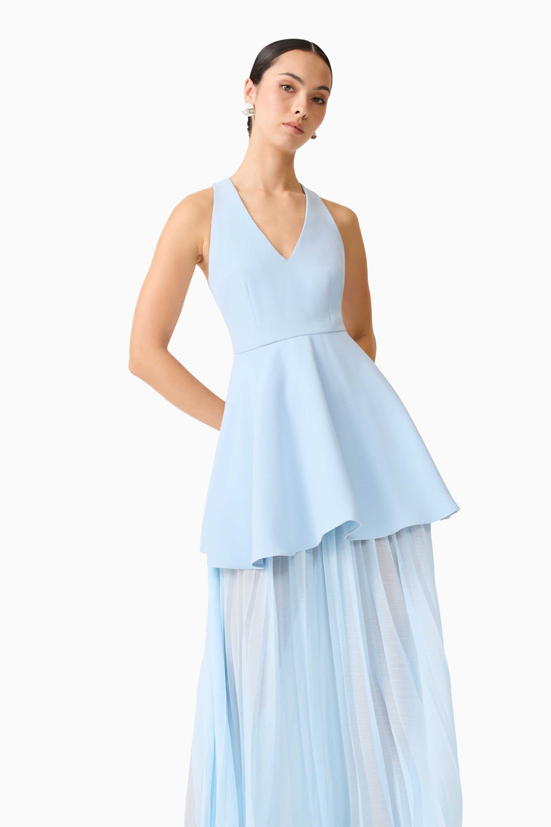 Elliatt - Anaya V-Neck Maxi Dress - Blue