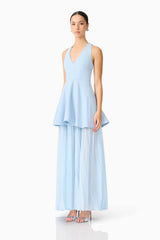 Elliatt - Anaya V-Neck Maxi Dress - Blue