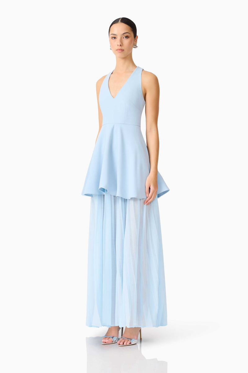 Elliatt - Anaya V-Neck Maxi Dress - Blue