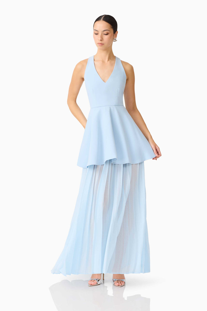 Elliatt - Anaya V-Neck Maxi Dress - Blue