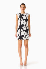 Elliatt - Bloomnoir Mini Tulip Dress - Black & White