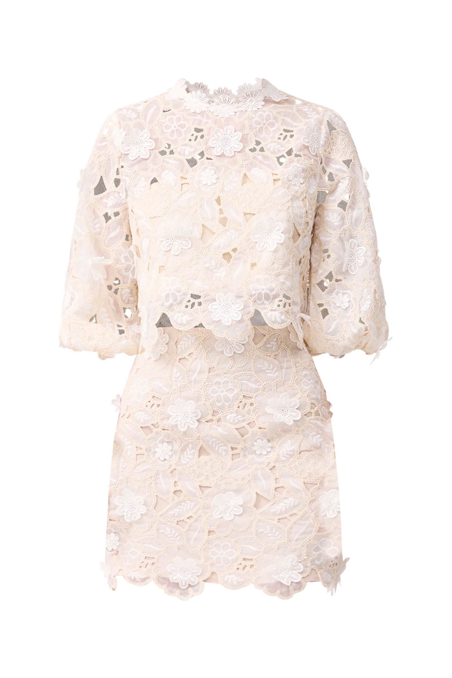 Elliatt - Sienna Top & Mini Skirt Set - Cream