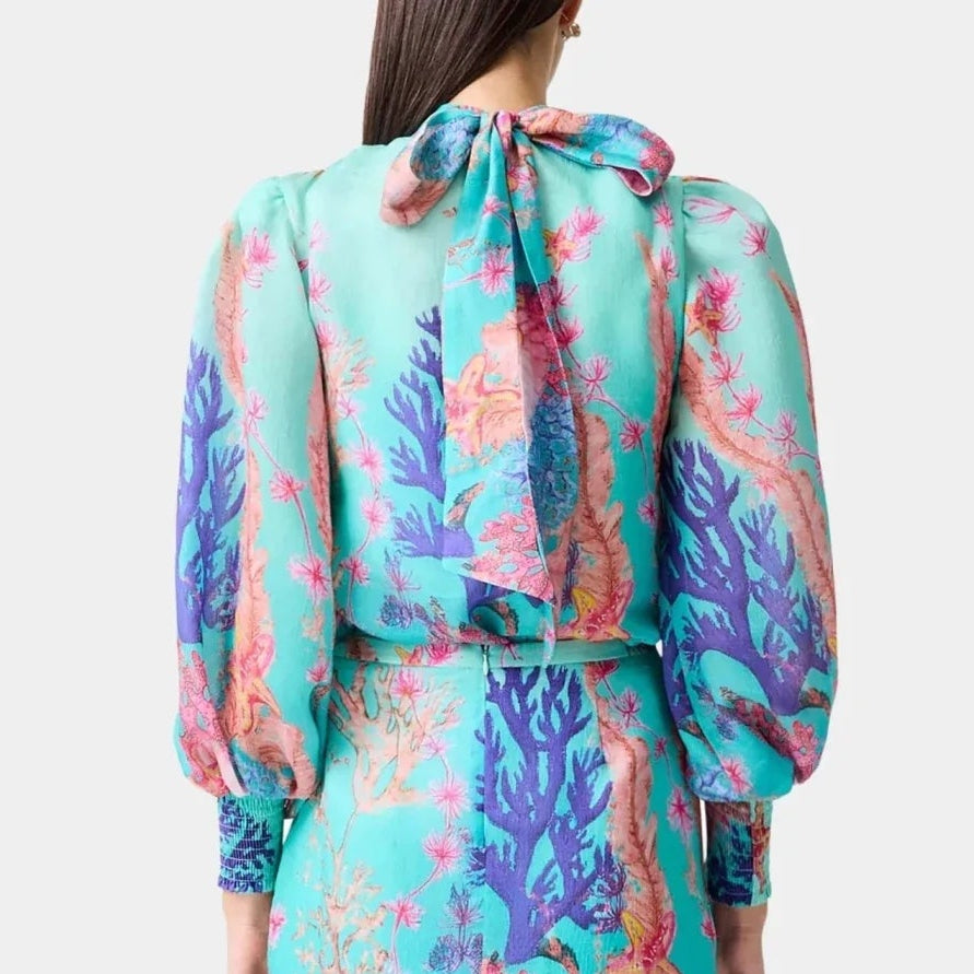 Elliatt - Coral Long Sleeve Top - Blue Multi