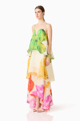 Ellaitt - Lilia Tiered Gown - Multi Floral