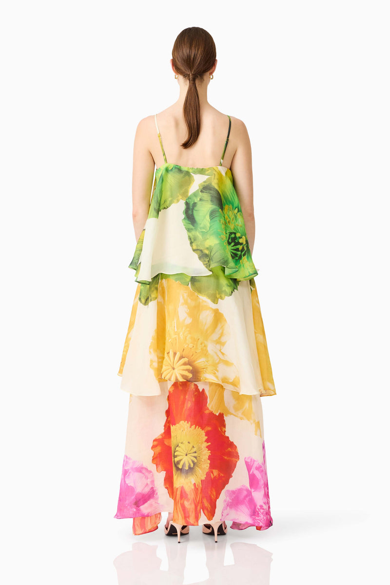 Ellaitt - Lilia Tiered Gown - Multi Floral