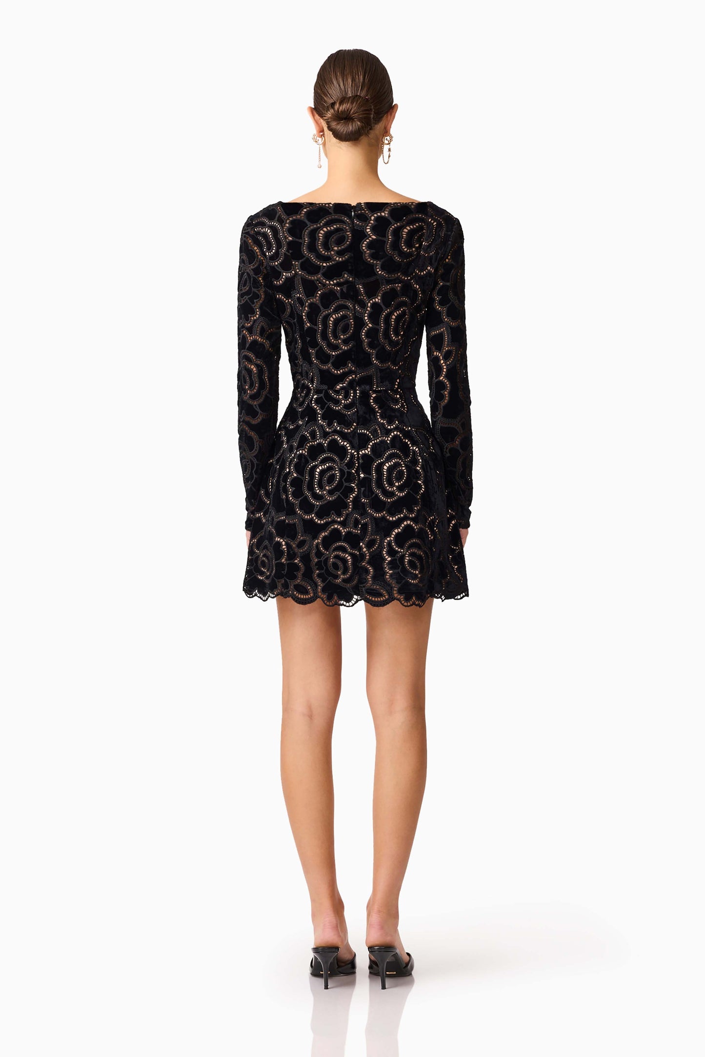 Elliatt - Eris Long Sleeve Mini Dress - Black