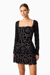 Elliatt - Eris Long Sleeve Mini Dress - Black