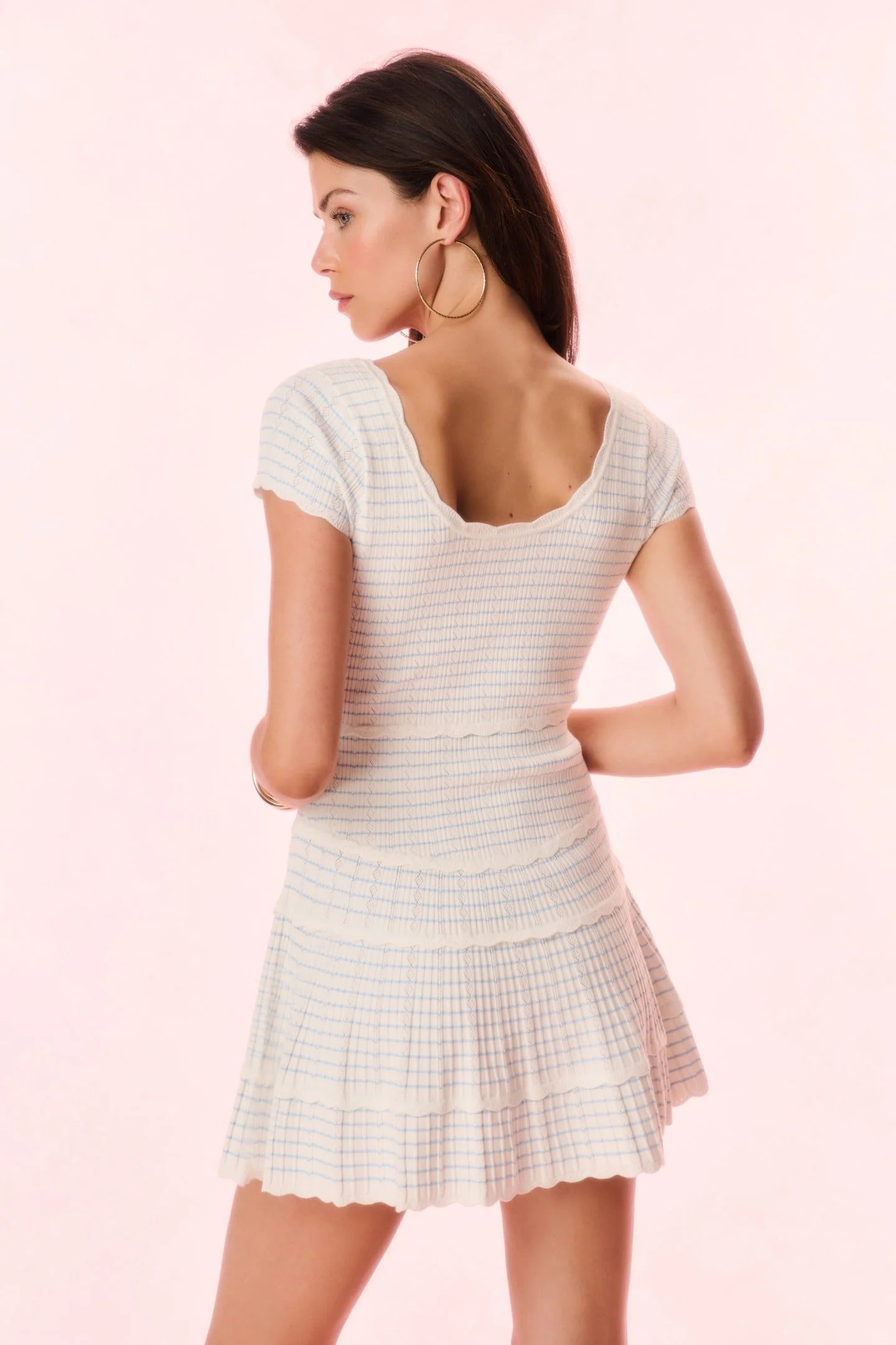 LoveShackFancy - Elisavette Striped Stretch Knit Mini Dress - Sailor Stripes