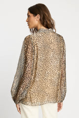 Presley Top in Golden Leopard