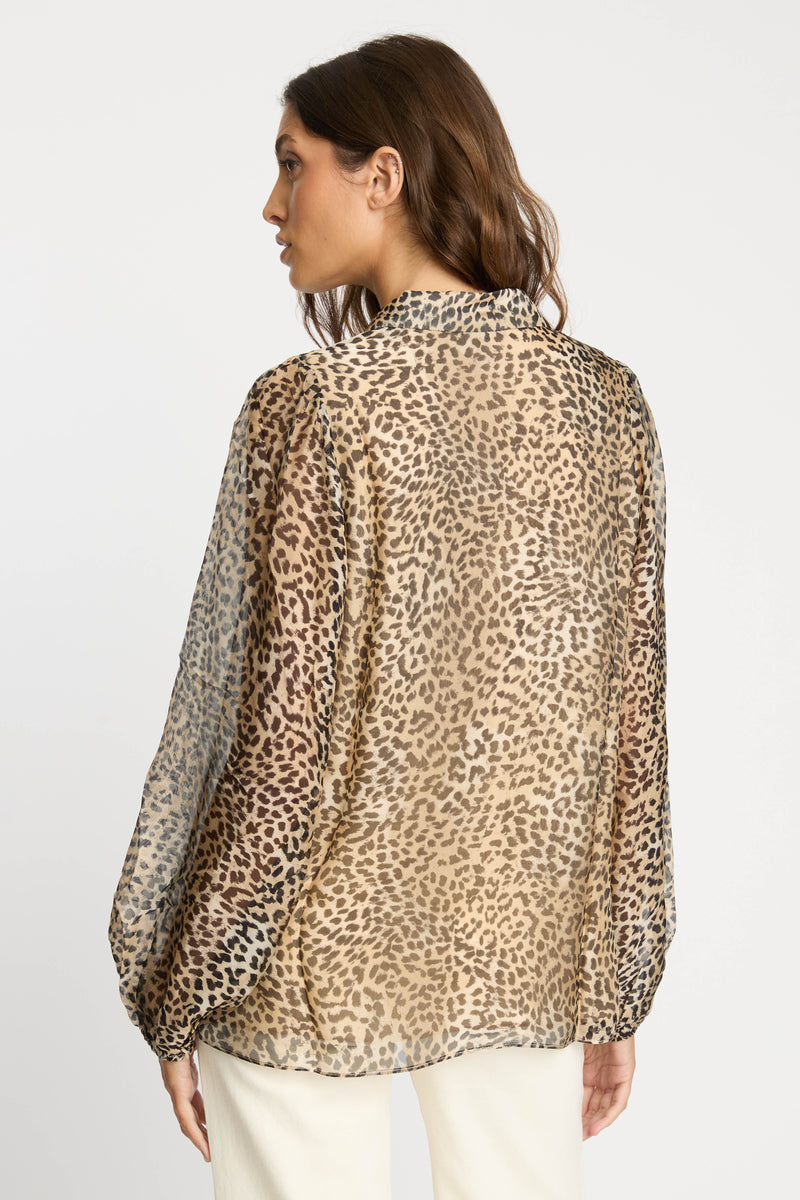 Presley Top in Golden Leopard