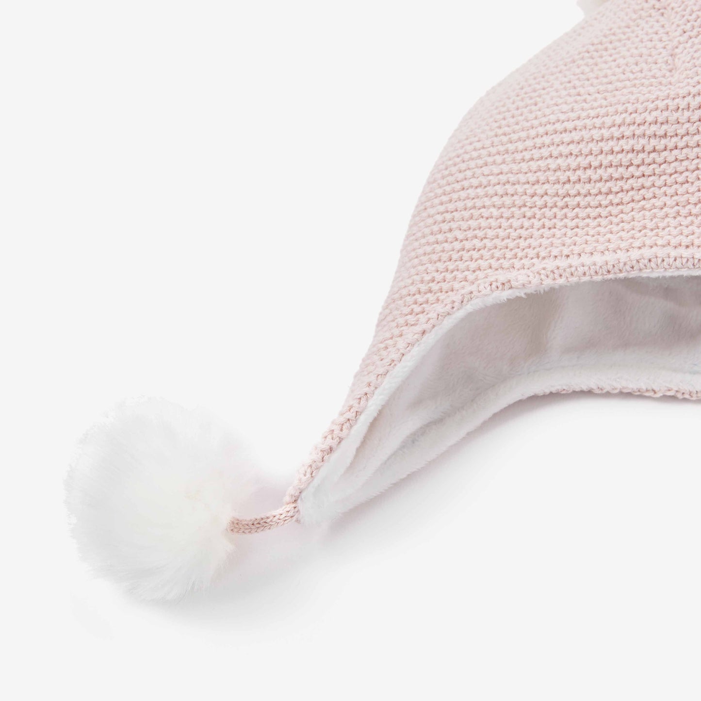 Sofia & Finn Pale Pink Pom Pom Baby Hat, 3-9 Months