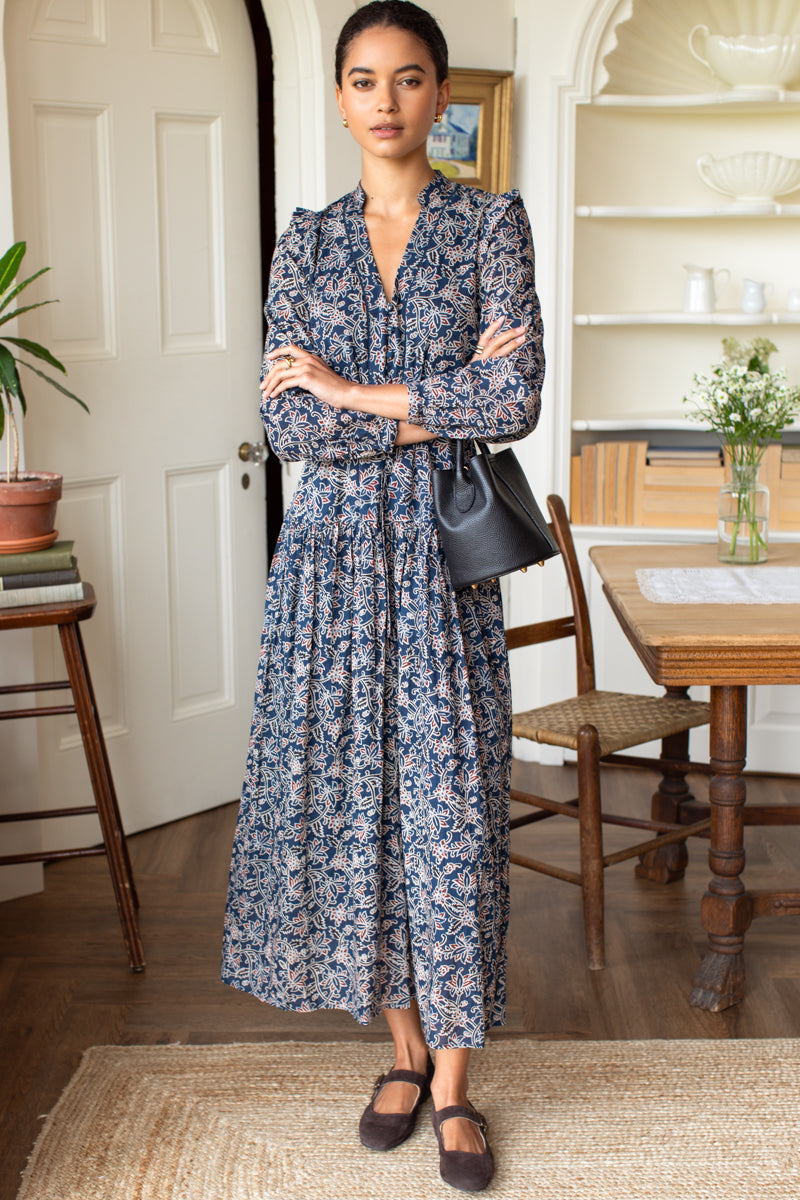 Frances 4 Basque Dress, detail