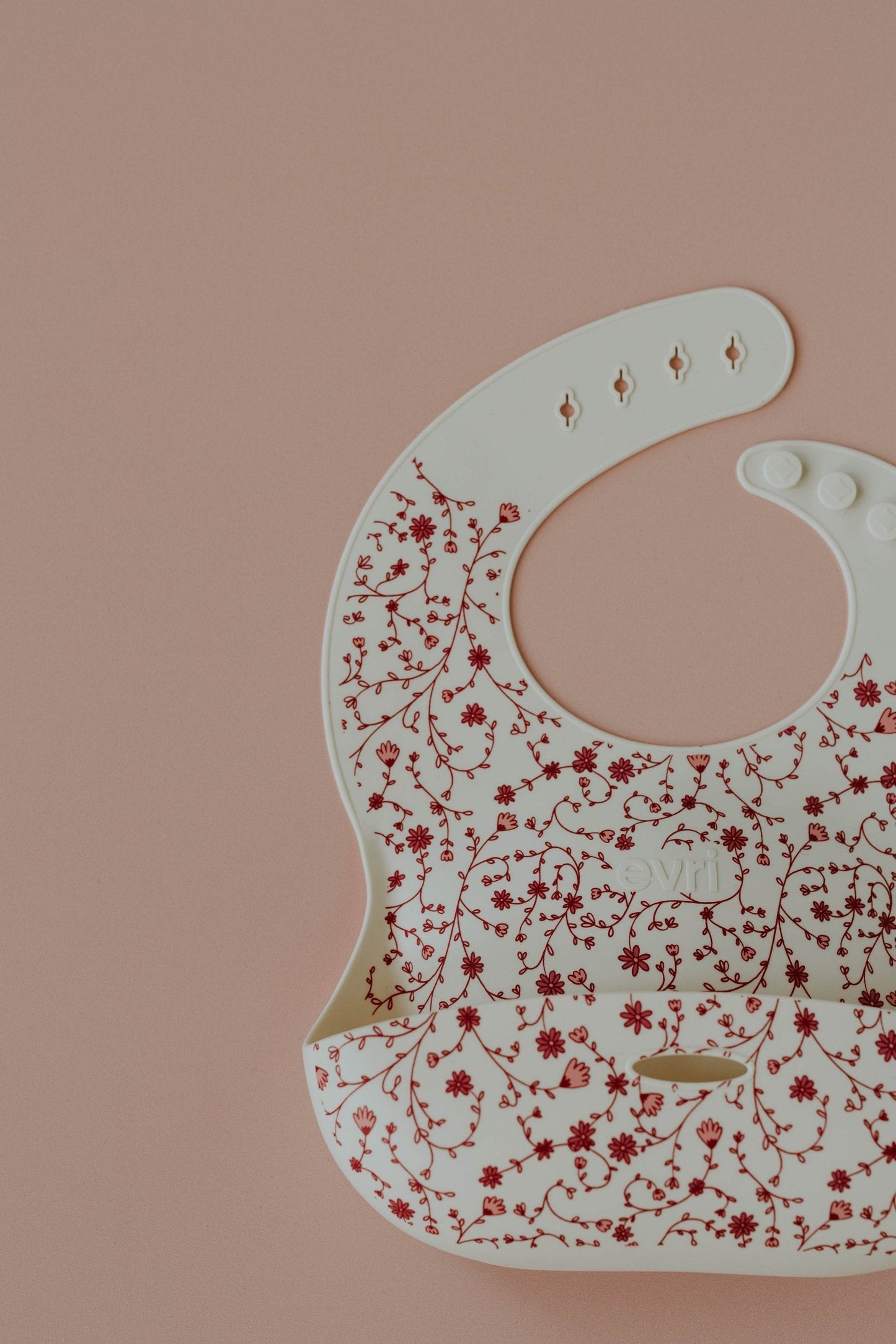 Evri - Printed Silicone Bib - Blossom