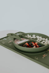Evri - Silicone Divider Plate - Evergreen