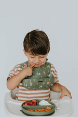 Evri - Printed Silicone Bib - Safari