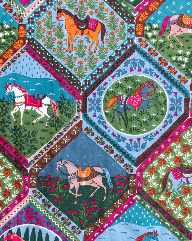 Printfresh - High Horse Short Sleep Set - Blush Denim