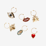 Lucky charm wine charms