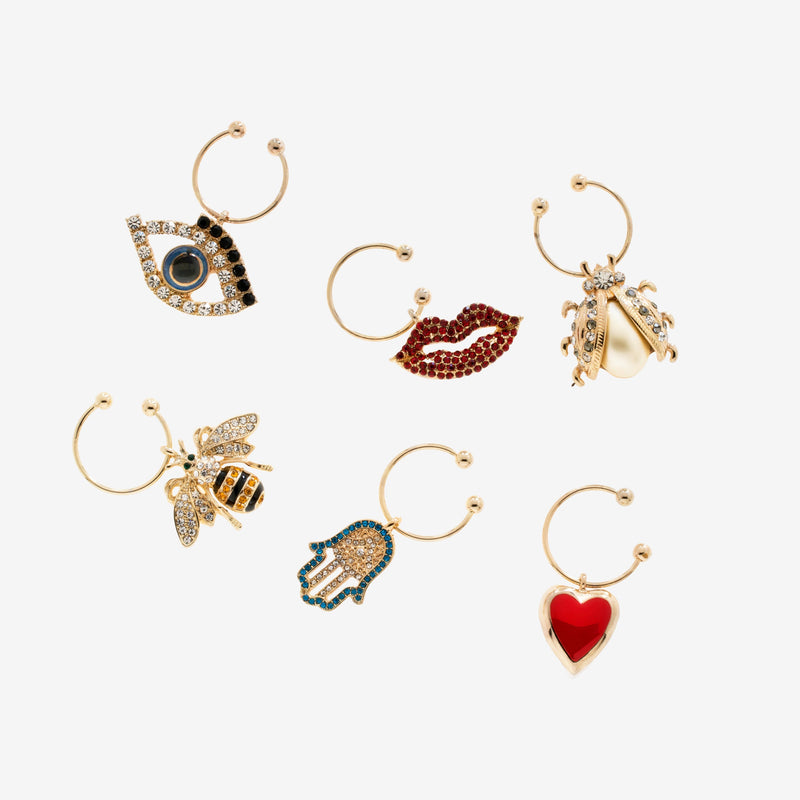 Lucky charm wine charms
