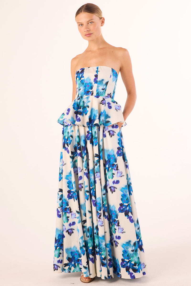 MISA Los Angeles - Mattea Dress - Blurred Bouquet Poplin