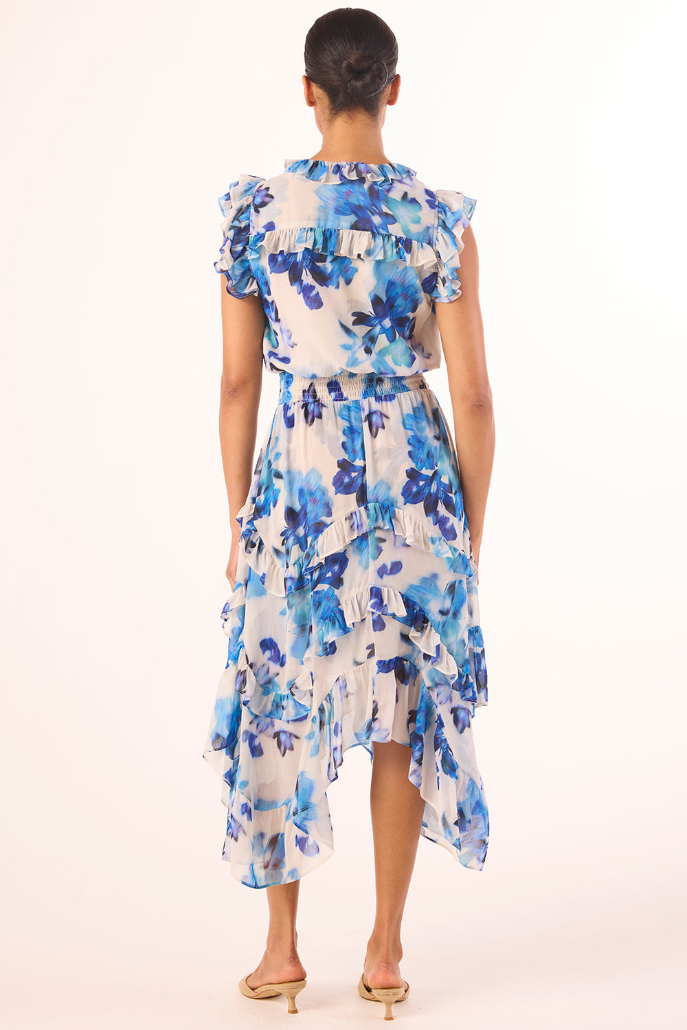 MISA Los Angeles - Dakota Dress - Blurred Bouquet Chiffon