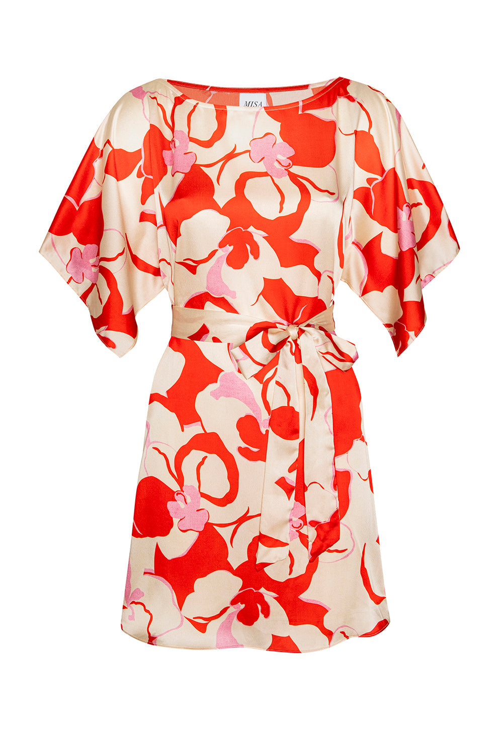 MISA Los Angeles - Aleka Dress - Abstract Orchid Satin
